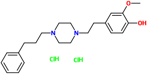 (image for) MC080224 1-[2-(3-Methoxy-4-hydroxyphenyl)ethyl]-4-(3-phenylpropyl)piperazine dihydrochloride